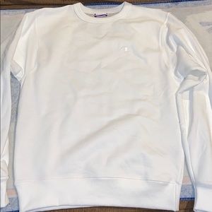 White Champion Crewneck
